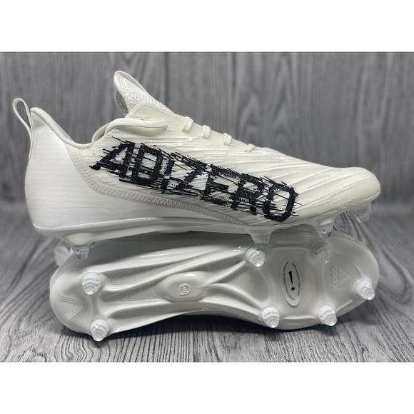 Adidas adizero Molded Football Cleats White / Black (HR1615) Men\'s Size 13 main image 7